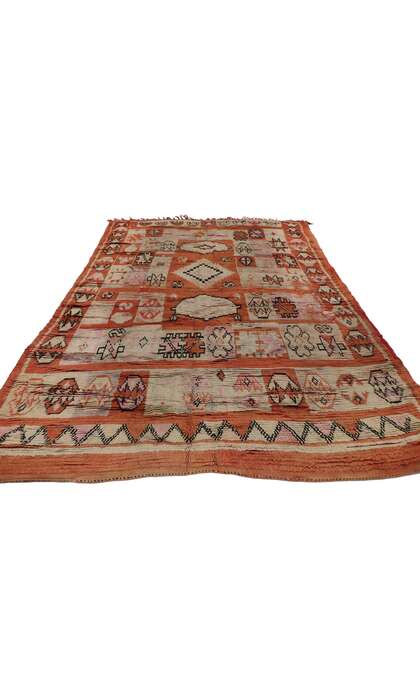 6 x 8 Vintage Boujad Moroccan Rug 21448