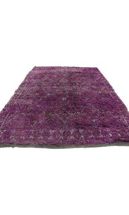 7 x 9 Vintage Purple Beni MGuild Moroccan Rug 21453