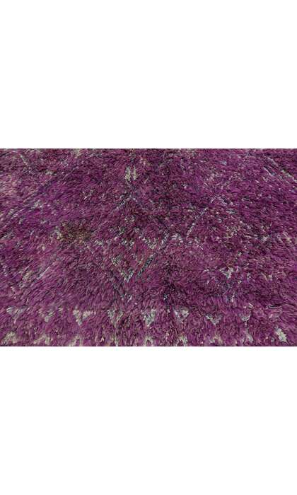 7 x 9 Vintage Purple Beni MGuild Moroccan Rug 21453
