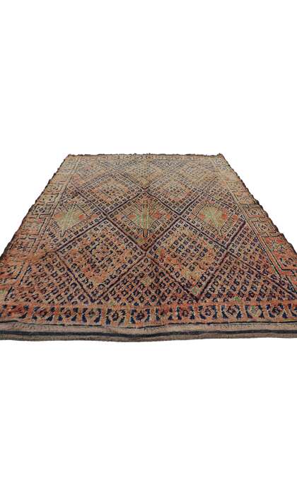 7 x 8 Vintage Moroccan Rug 21499