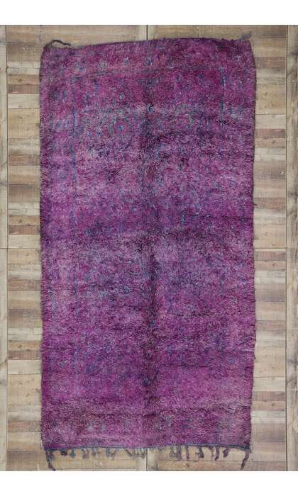 6 x 12 Vintage Purple Beni MGuild Moroccan Rug 21503