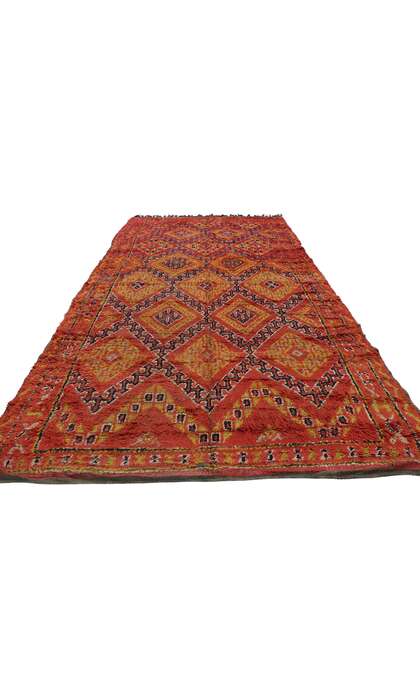 6 x 11 Vintage Red Beni MGuild Moroccan Rug 21505