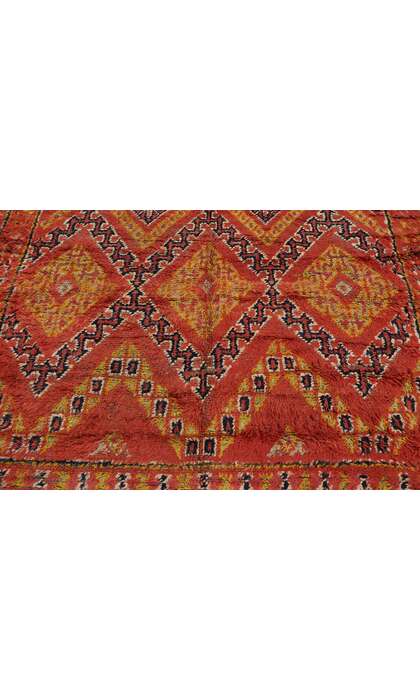 6 x 11 Vintage Red Beni MGuild Moroccan Rug 21505