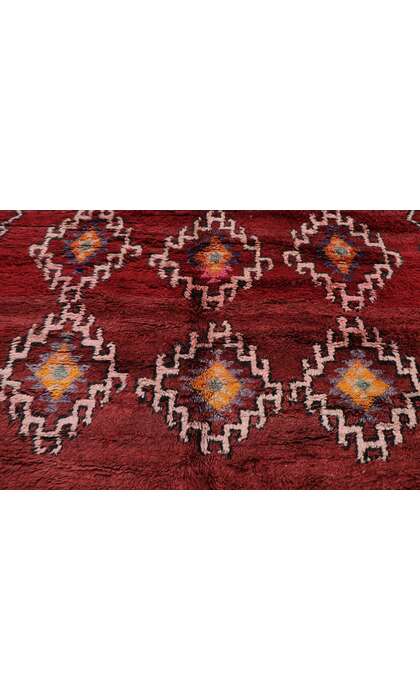 6 x 10 Vintage Red Boujad Moroccan Rug 21527