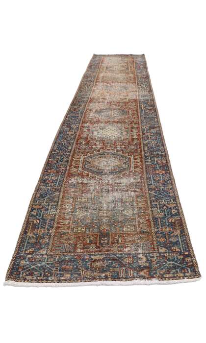 3 x 14 Antique Persian Heriz Rug 60933