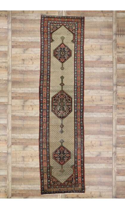 4 x 14 Antique Persian Malayer Runner 78119