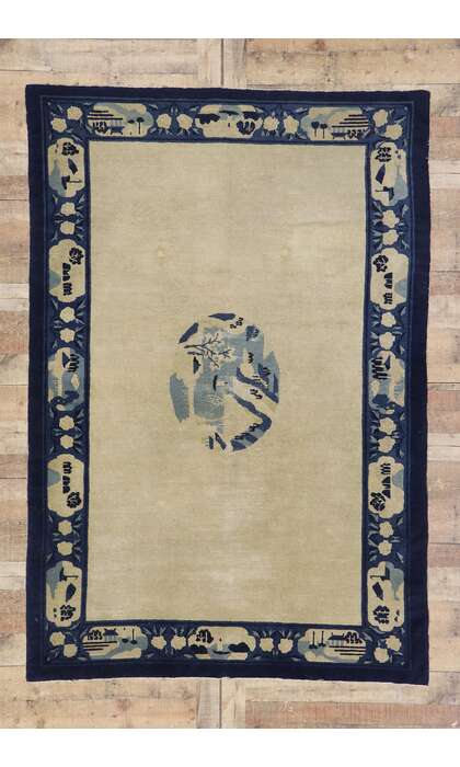 5 x 8 Vintage Chinese Peking Pictorial Rug 78124