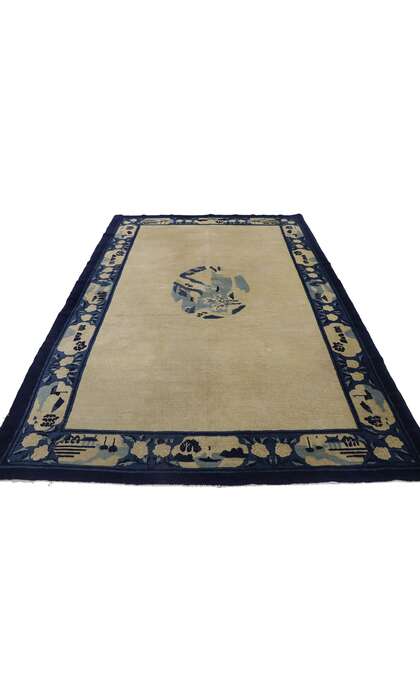 5 x 8 Vintage Chinese Peking Pictorial Rug 78124