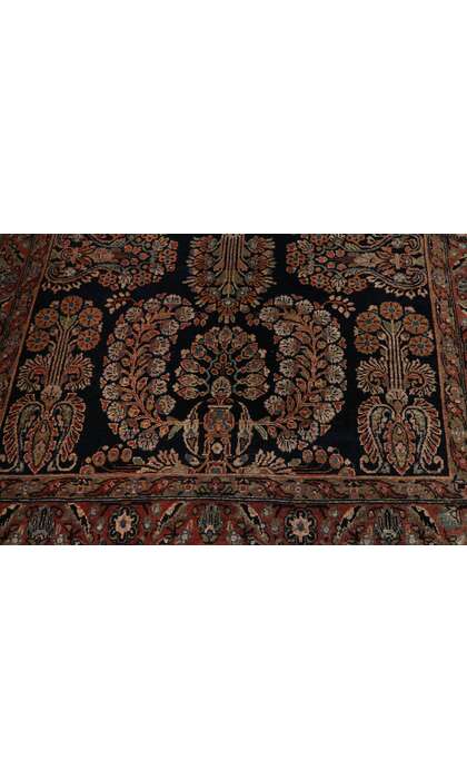 4 x 7 Antique Persian Sarouk Rug 78135
