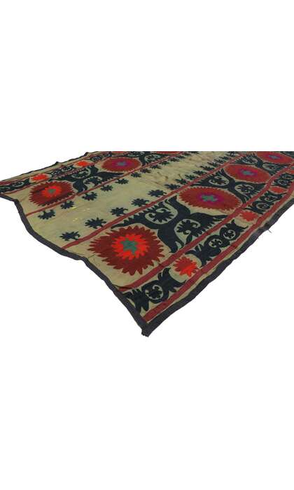 5 x 7 Antique Uzbek Bukhara Suzani Tapestry 78136