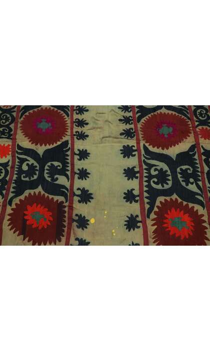 5 x 7 Antique Uzbek Bukhara Suzani Tapestry 78136