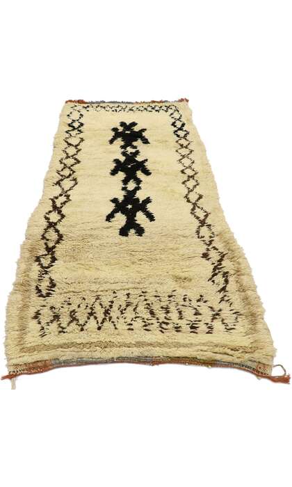 3 x 7 Vintage Berber Moroccan Azilal Rug 21574