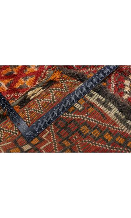 7 x 15 Vintage Red Beni M'Guild Moroccan Rug 21228