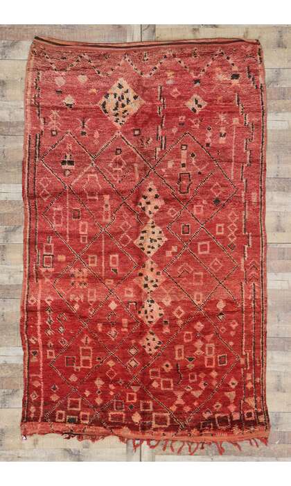 6 x 9 Vintage Moroccan Rug 21315