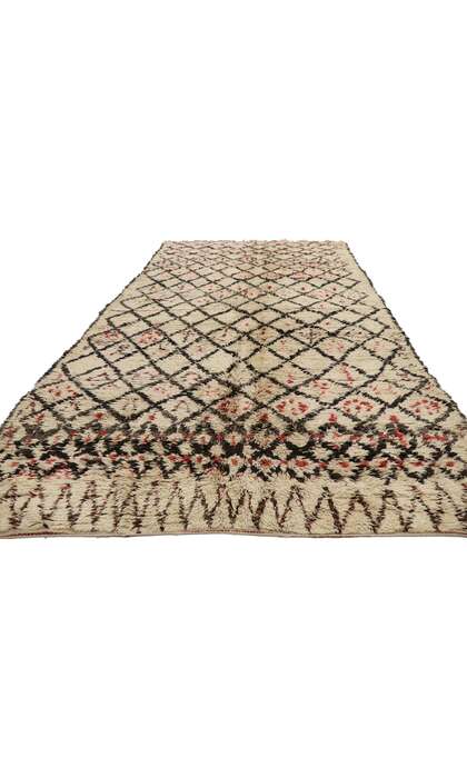 7 x 11 Vintage Beni Ourain Moroccan Rug 21394