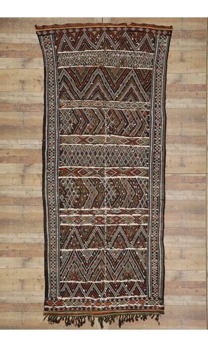 5 x 11 Vintage Berber Zemmour Moroccan Kilim Runner 21470