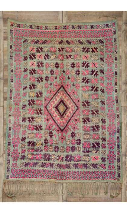 8 x 11 Vintage Boujad Moroccan Rug 21524