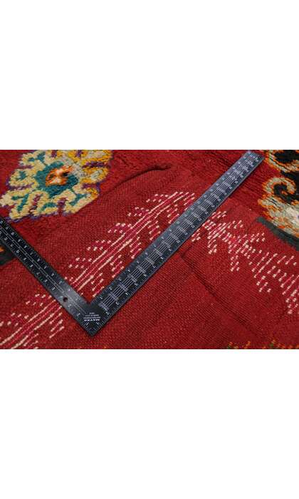 7 x 13 Vintage Red Boujad Moroccan Rug 21530