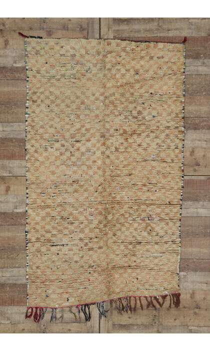 4 x 7 Vintage Berber Rehamna Moroccan Rug 21666