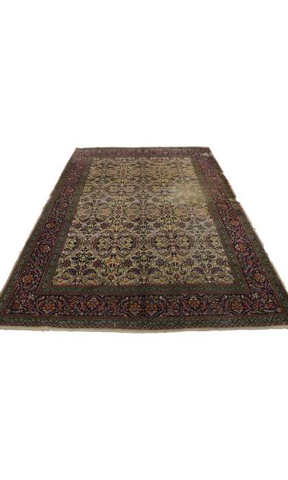 5 x 7 Antique Persian Kashan Rug 21684