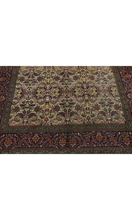 5 x 7 Antique Persian Kashan Rug 21684