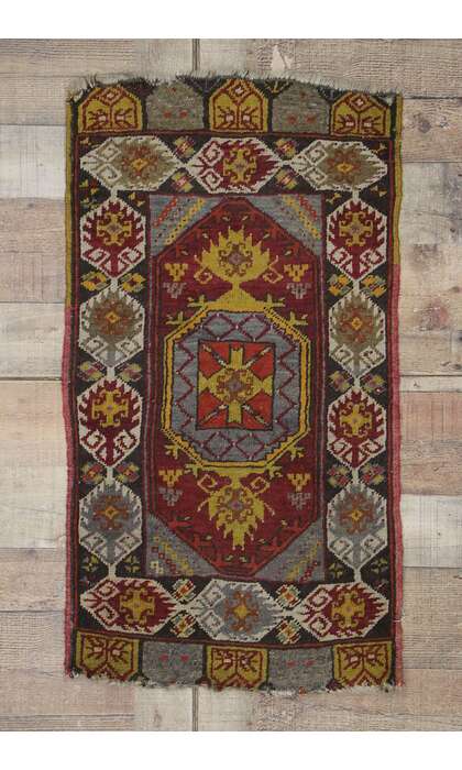 2 x 3 Antique Turkish Oushak Rug 21693