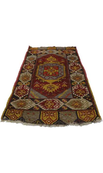 2 x 3 Antique Turkish Oushak Rug 21693