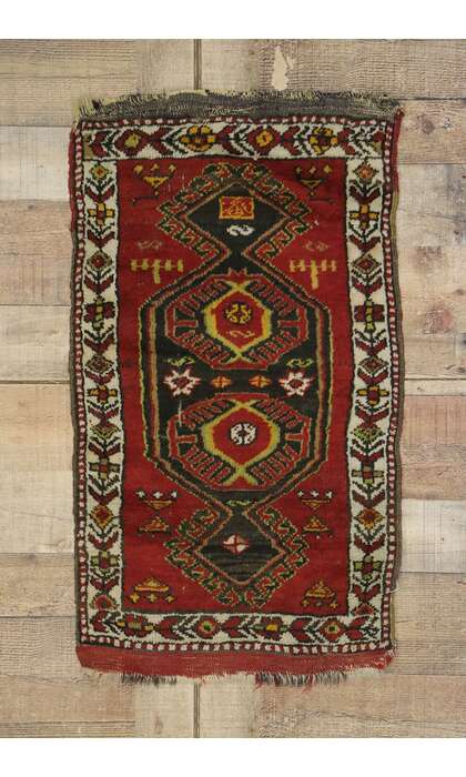 2 x 3 Antique Turkish Oushak Rug 21694