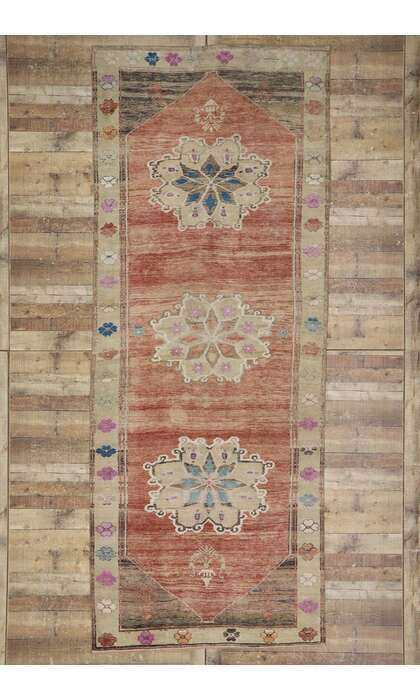 5 x 12 Vintage Turkish Oushak Rug 53578