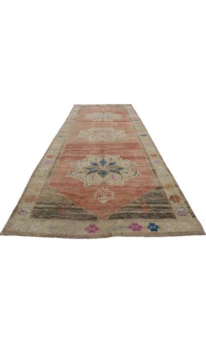 5 x 12 Vintage Turkish Oushak Rug 53578