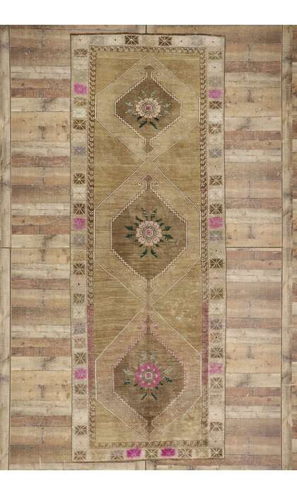 5 x 13 Vintage Turkish Kars Rug 53579