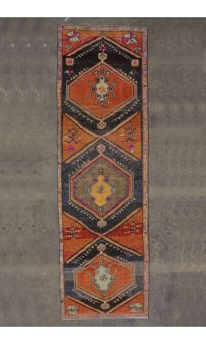 5 x 15 Vintage Turkish Kars Rug 53581
