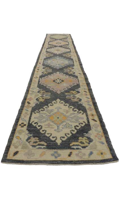 3 x 18 Extra-Long Turkish Oushak Rug Runner 53586