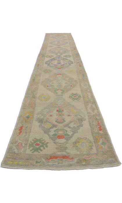 3 x 18 Colorful Turkish Oushak Runner 53591