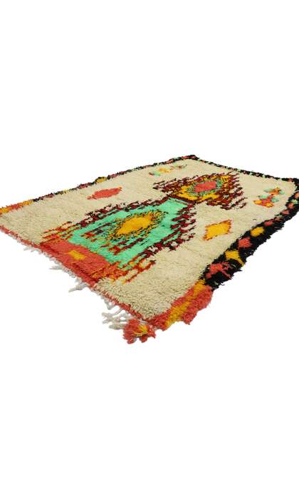 4 x 5 Vintage Berber Moroccan Azilal Rug 21570