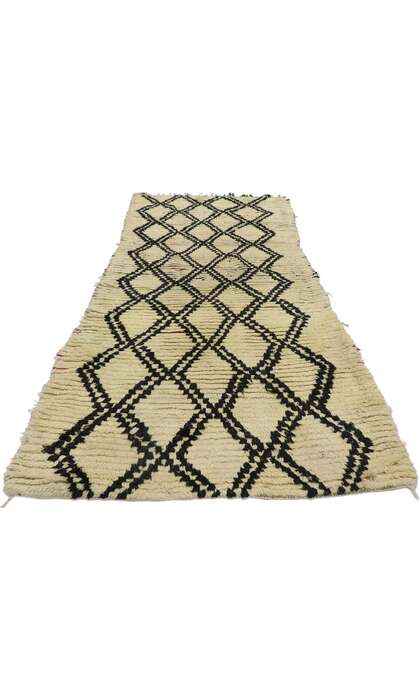 4 x 8 Vintage Berber Moroccan Azilal Rug 21579