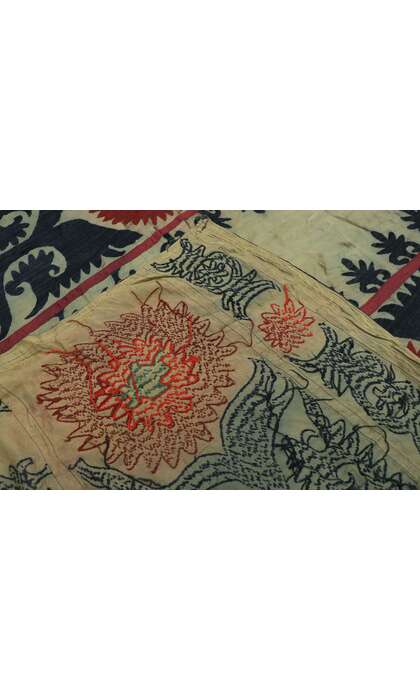 5 x 7 Antique Uzbek Bukhara Suzani Tapestry 78136