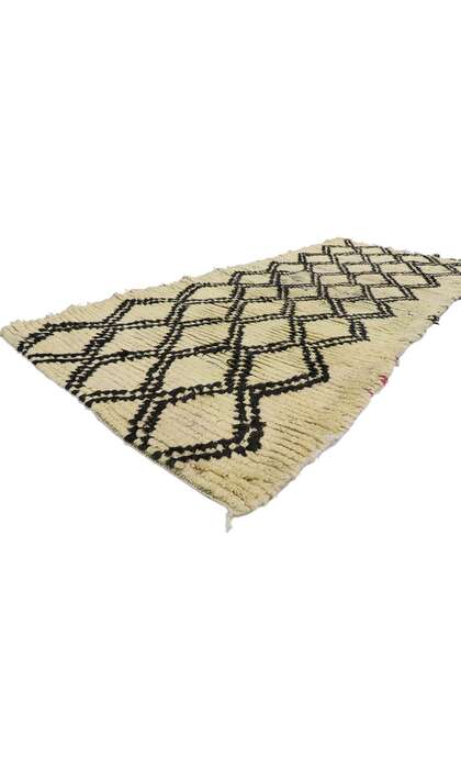 4 x 8 Vintage Berber Moroccan Azilal Rug 21579