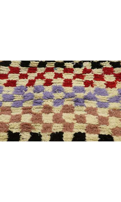 3 x 5 Vintage Berber Moroccan Azilal Rug with Modern Style 21571