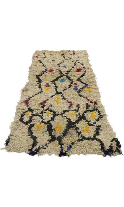 3 x 6 Vintage Moroccan Azilal Rag Rug 21594