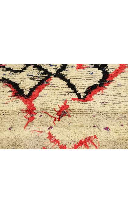 3 x 5 Vintage Berber Moroccan Boucherouite Rug 21532