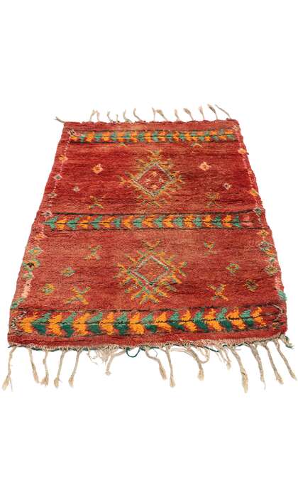 3 x 4 Vintage Berber Red Moroccan Rug 21533