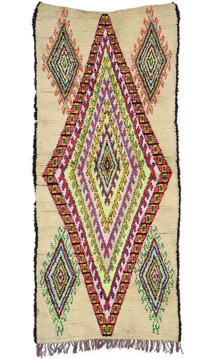 3 x 7 Vintage Berber Moroccan Azilal Rug 21535