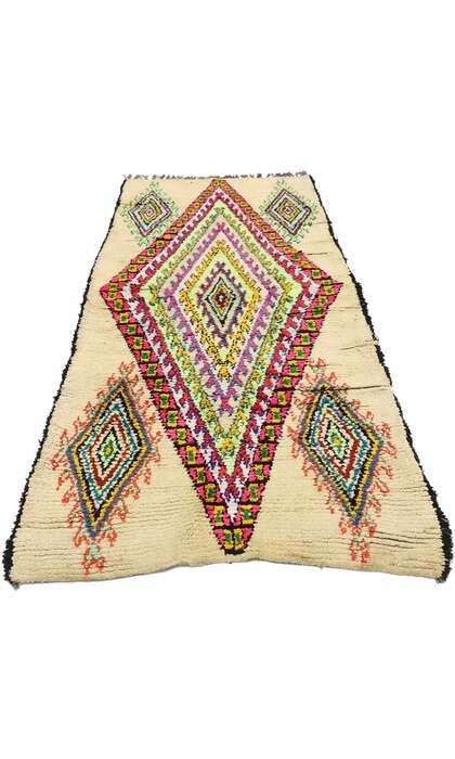 3 x 7 Vintage Berber Moroccan Azilal Rug 21535