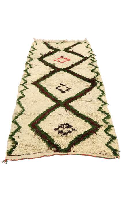 2 x 5 Vintage Berber Moroccan Azilal Rug 21540