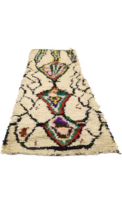 3 x 7 Vintage Berber Moroccan Azilal Rug 21541