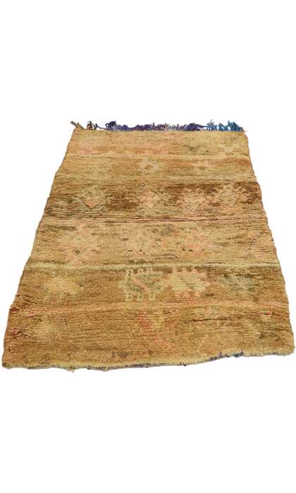 3 x 4 Vintage Berber Moroccan Rug 21542