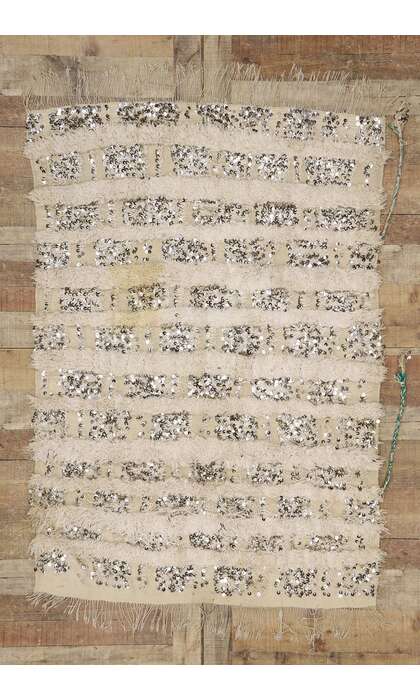 4 x 5 Vintage Moroccan Wedding Blanket 21545