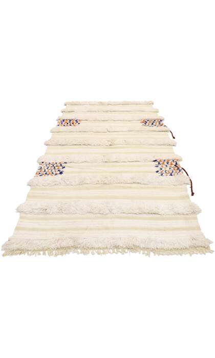 4 x 8 Vintage Moroccan Wedding Blanket, Berber Handira 21547