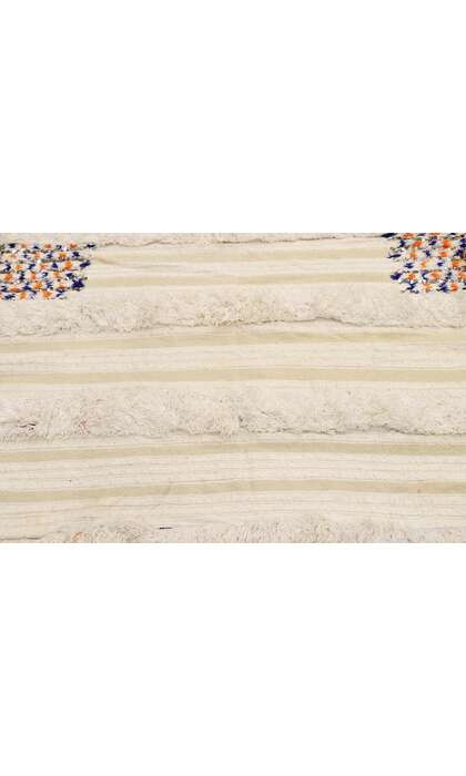4 x 8 Vintage Moroccan Wedding Blanket, Berber Handira 21547